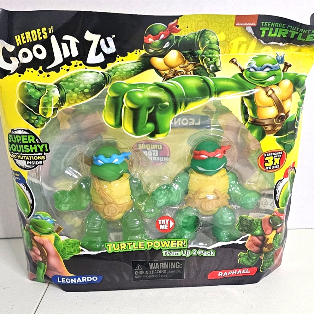 Heroes of Goo Jit Zu Teenage Mutant Ninja Turtles Team Up 2pk